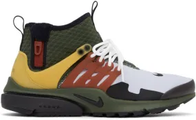 Nike Green & Grey Air Presto Mid Sneakers