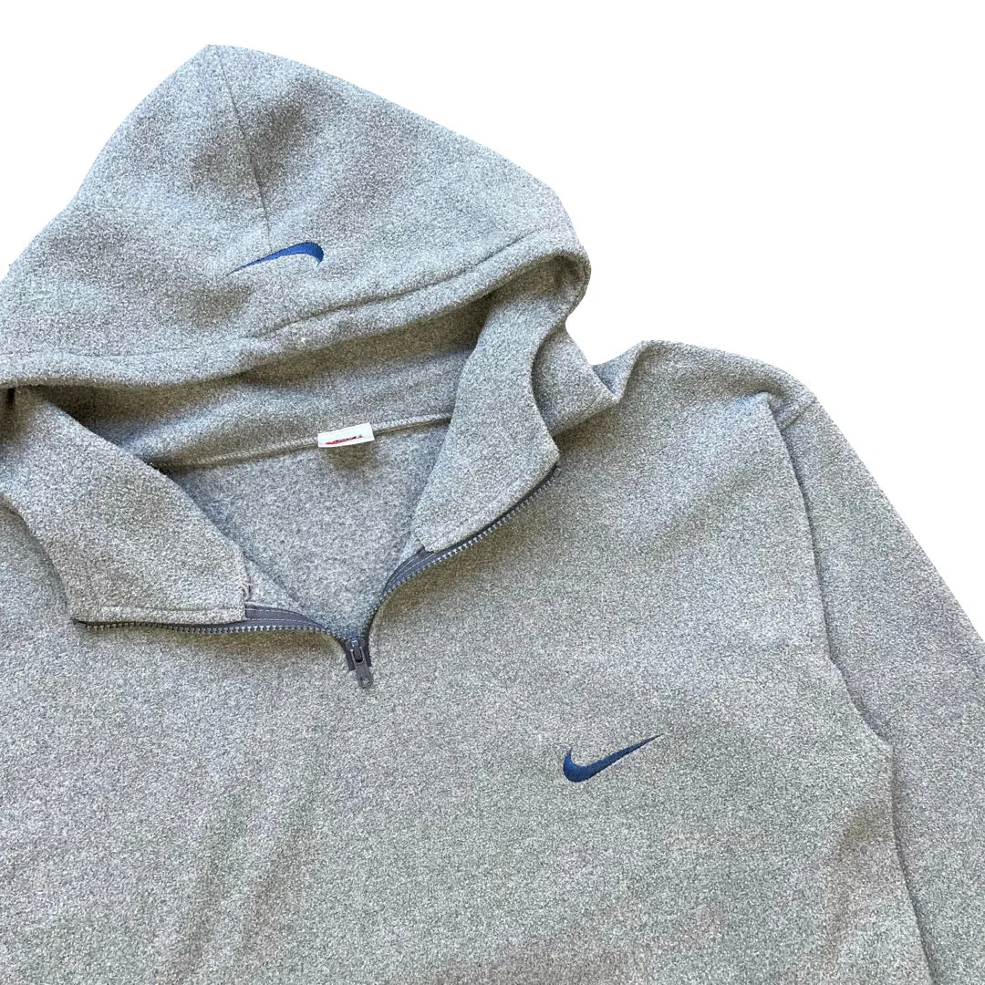 Nike Grey 1/4 Zip Fleece Sweatshirt