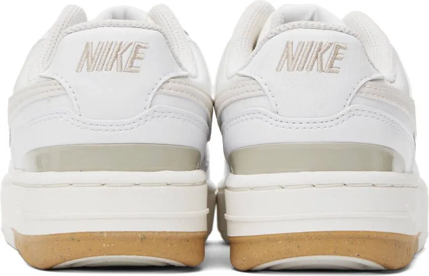 Nike White & Beige Gamma Force Sneakers