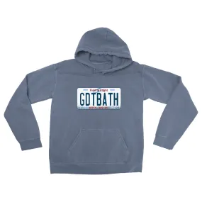 North Carolina GDTBATH License Plate Comfort Colors Adult Hoodie