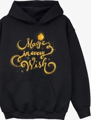 NW2 Wish Magic In Every Wish Kids Black Printed Hoodie | Kids | George at ASDA