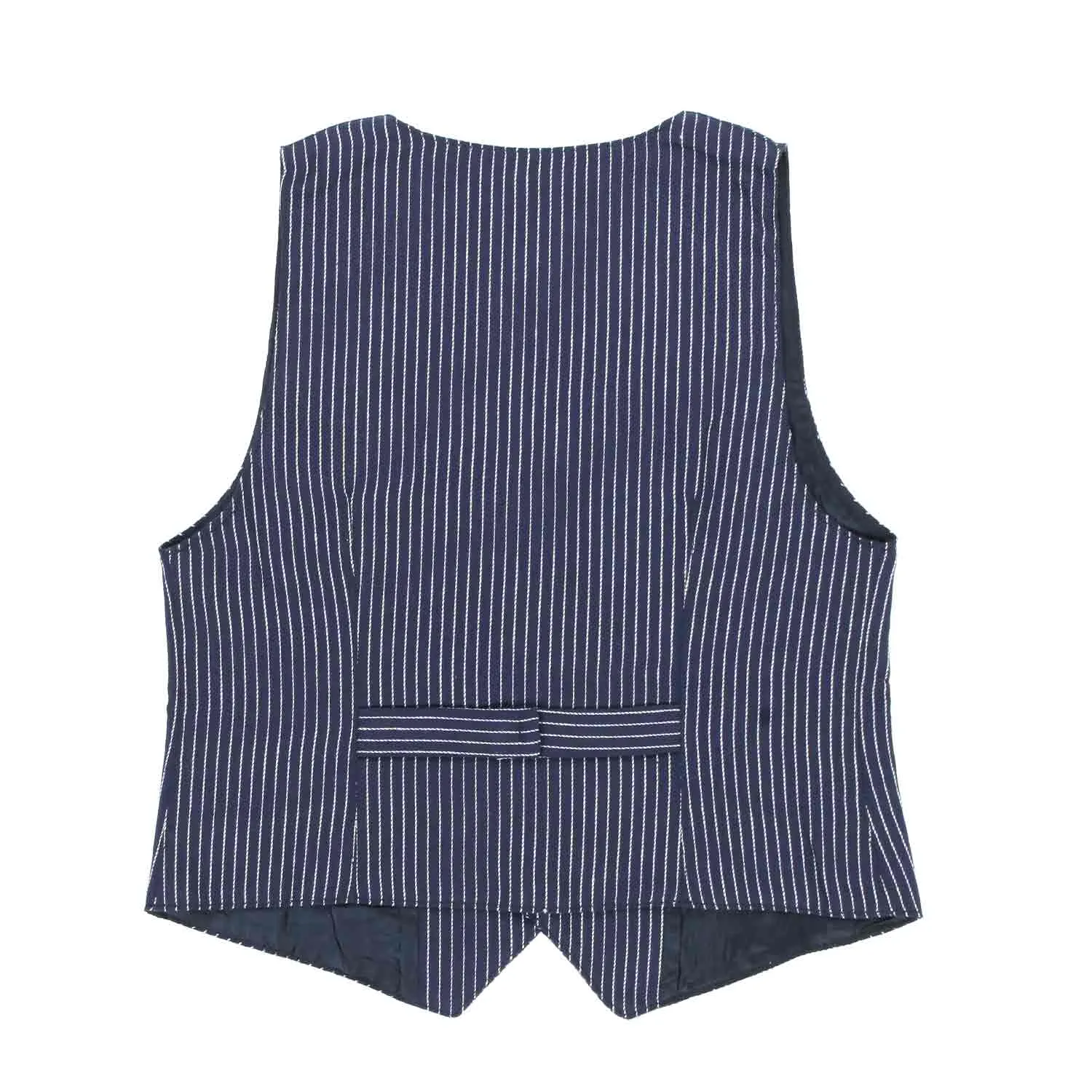 Officina51 Blue Vest With White Stripes For Children