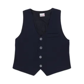 Officina51 Navy Blue Vest For Kids