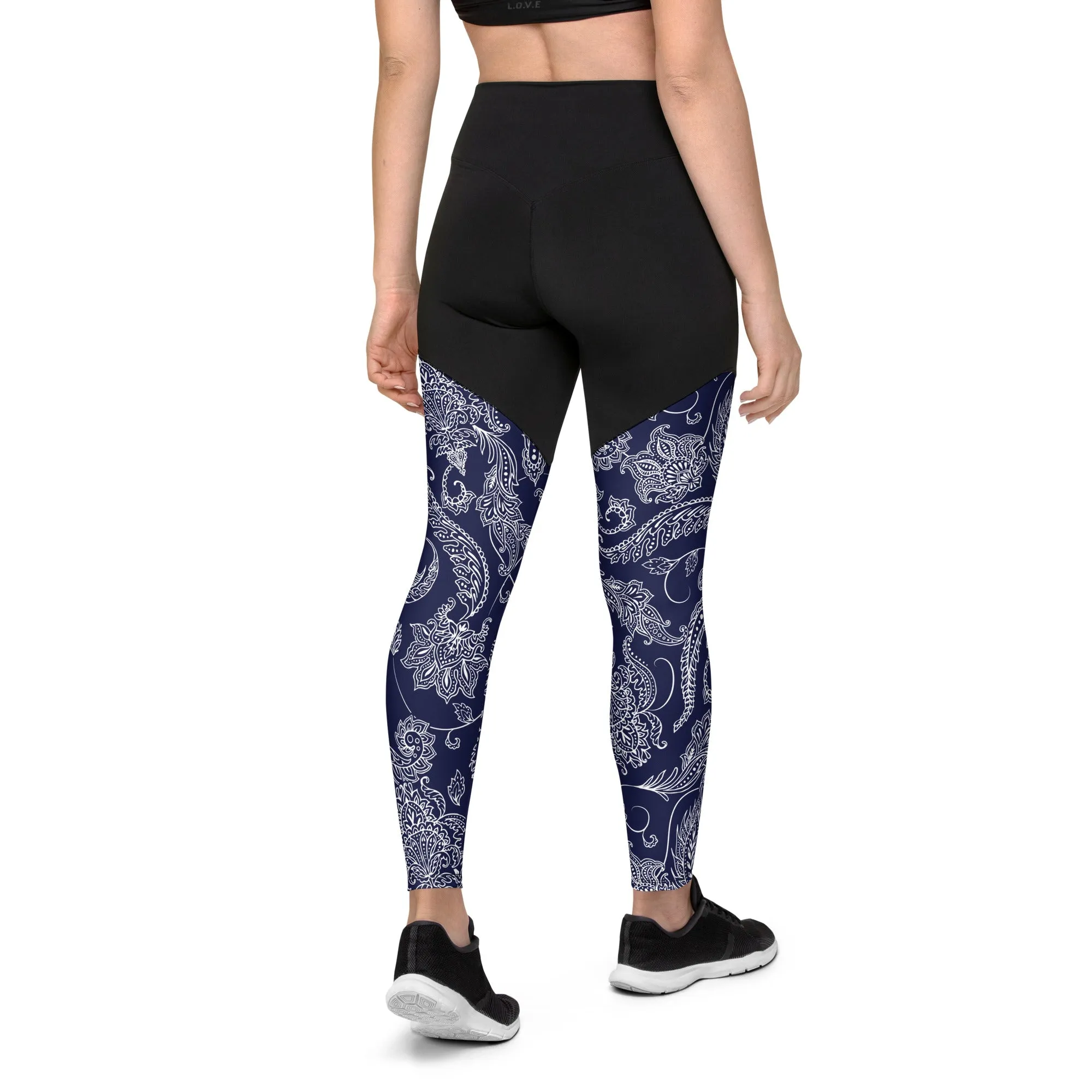 Paisley Floral Compression Leggings