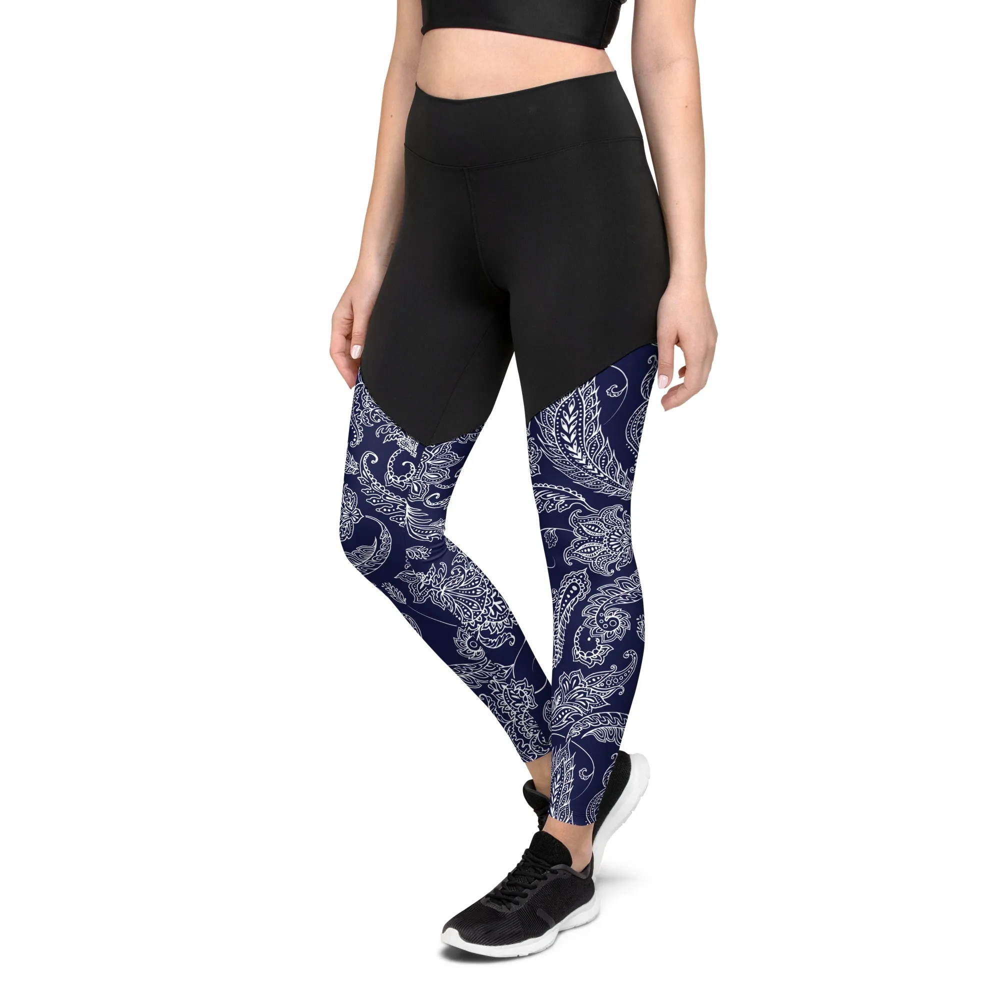 Paisley Floral Compression Leggings