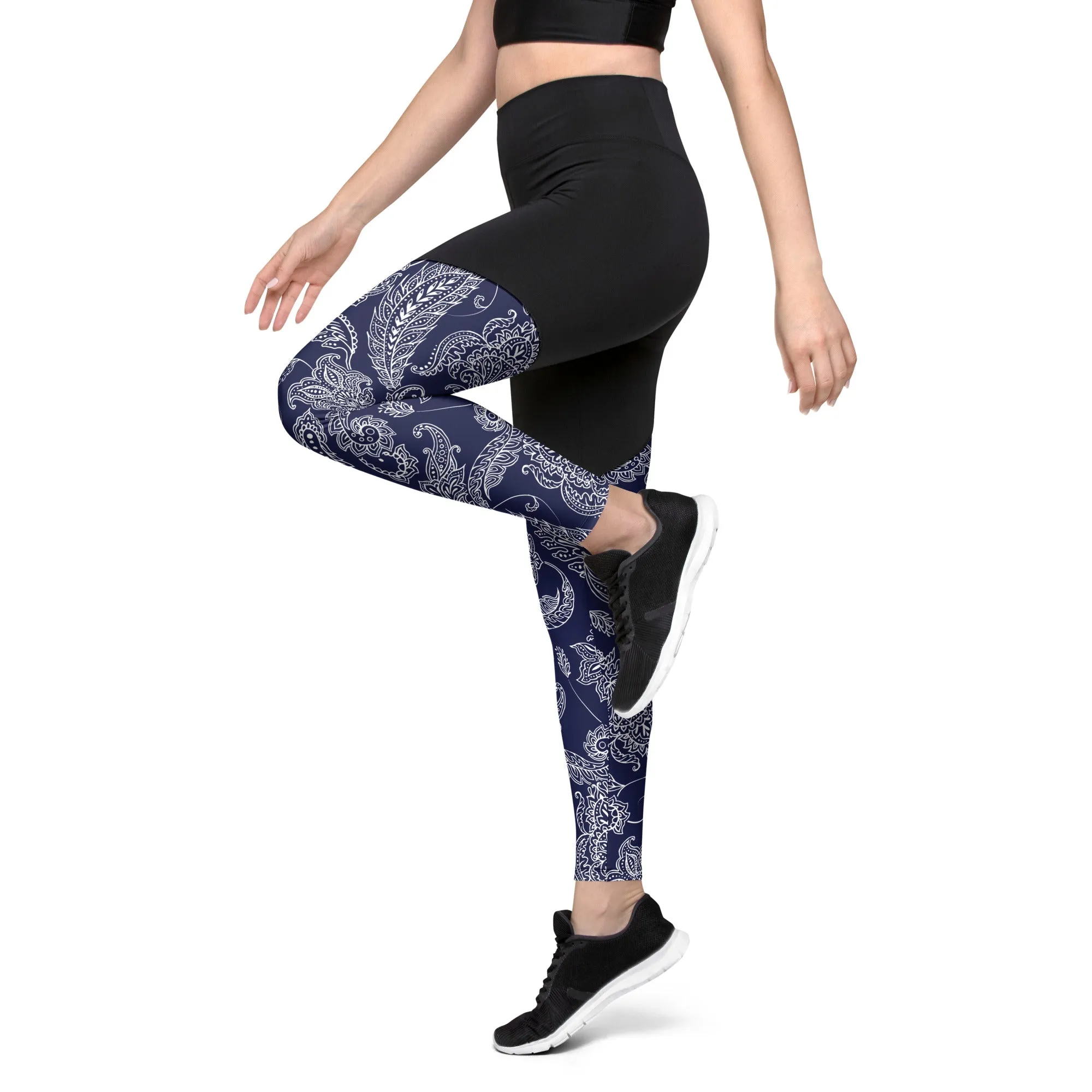 Paisley Floral Compression Leggings