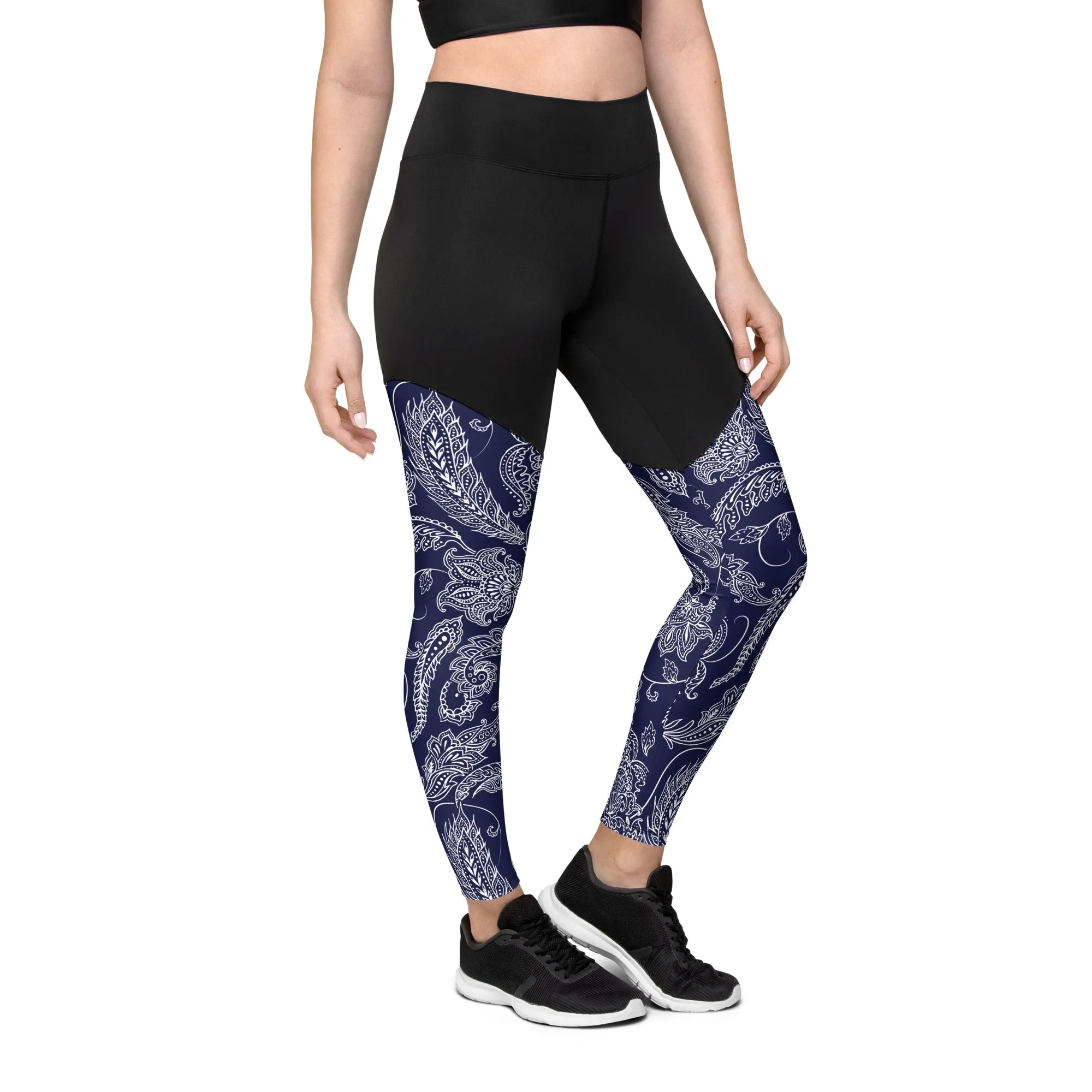 Paisley Floral Compression Leggings