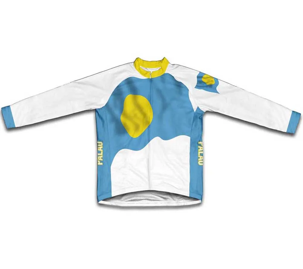 Palau Flag Winter Thermal Cycling Jersey