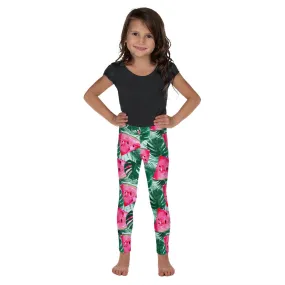 Palm Leaves & Watermelon Kid's Leggings