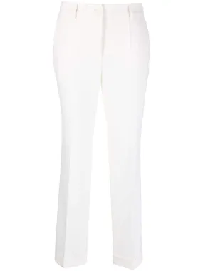 PAROSH high-waist tailored cropped trousers