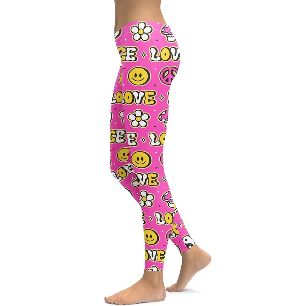 Peace and Love Leggings