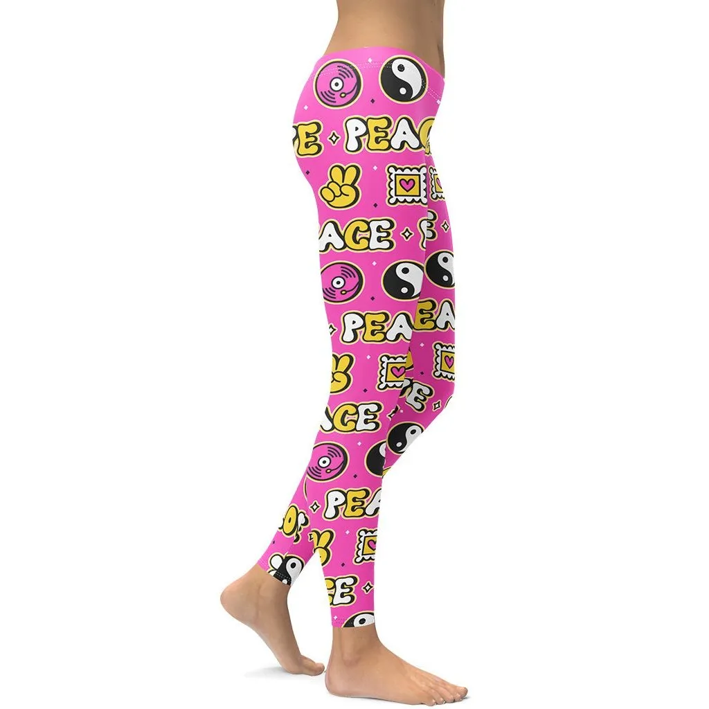 Peace and Love Leggings