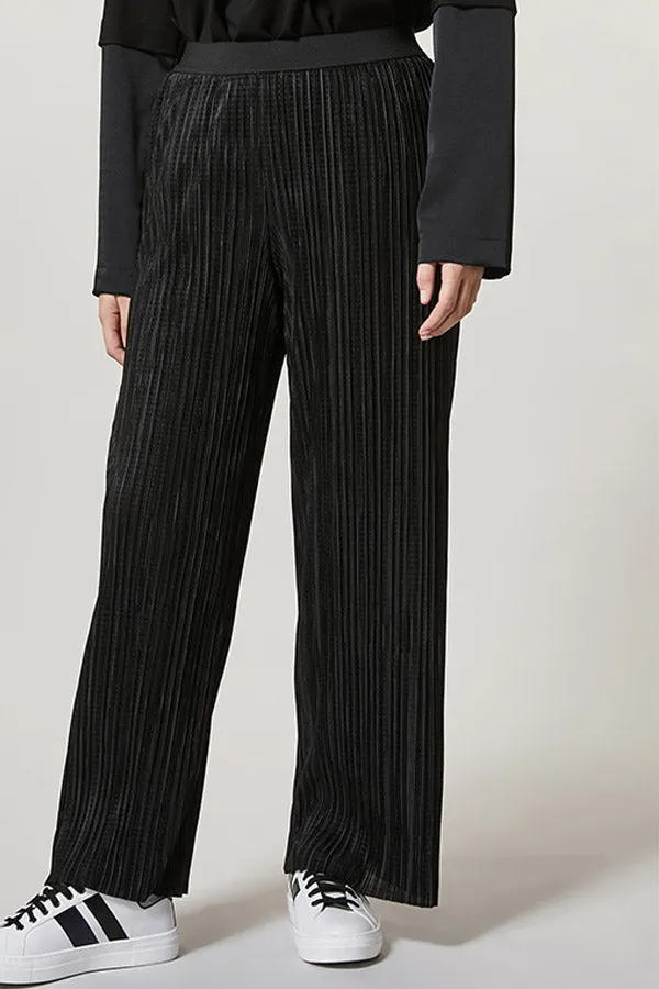 Persona (by Marina Rinaldi) OBLUNGO PLEATED JERSEY PALAZZO TROUSERS