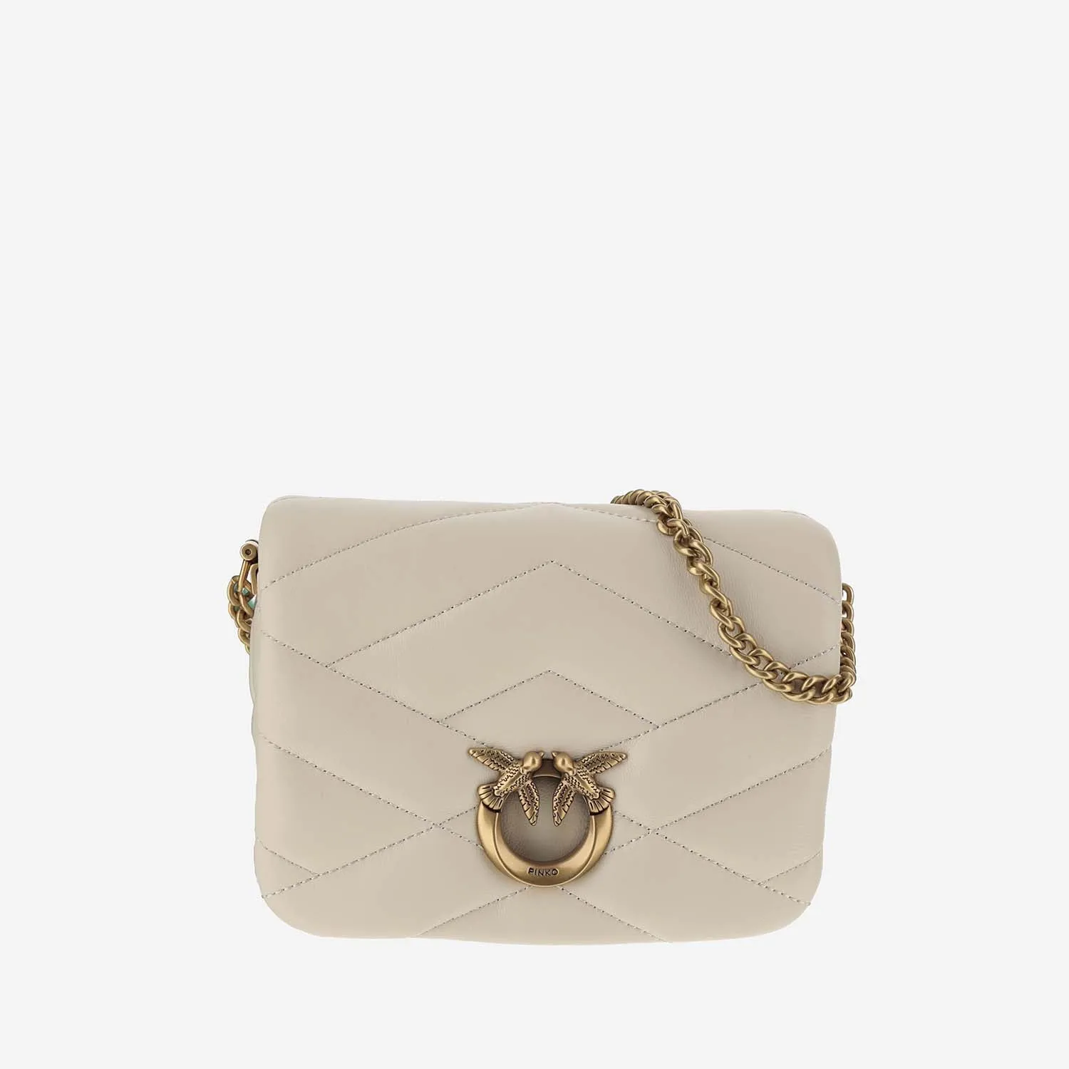 PINKO    Pinko Love Birds Quilted Shoulder Bag