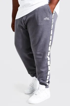 Plus Regular Joggers With Offcl Side Tape