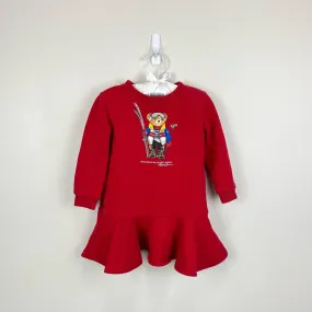 Polo Ralph Lauren Red Ski Bear Dress 18 Months