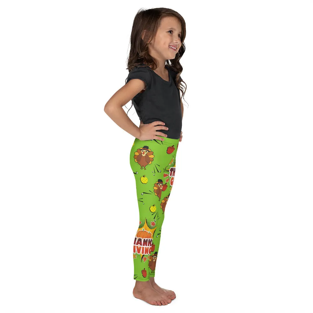 Pop Art Thanksgiving Kid's Leggings