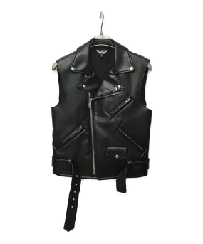 [Pre-owned] BLACK COMME des GARCONS Faux Leather Leather Vest/Rider's Vest 1I-J013