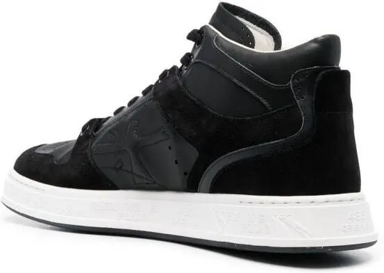 Premiata Quinn high-top leather sneakers Black