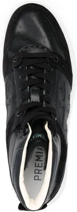 Premiata Quinn high-top leather sneakers Black