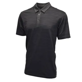 PUMA Men's Heather Stripe Cresting Polo