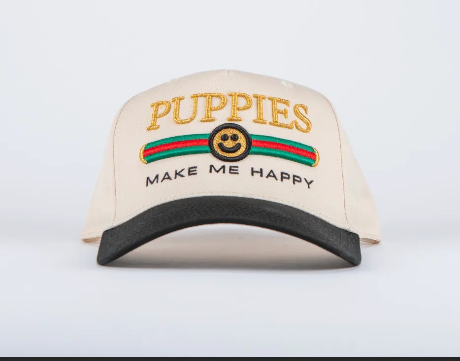 Pup Lux | 5 Panel Hat | Natural