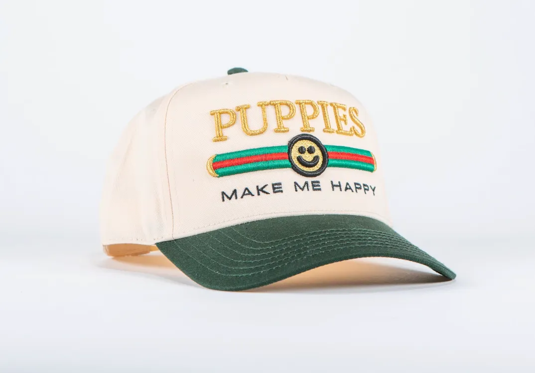 Pup Lux | 5 Panel Hat | Natural