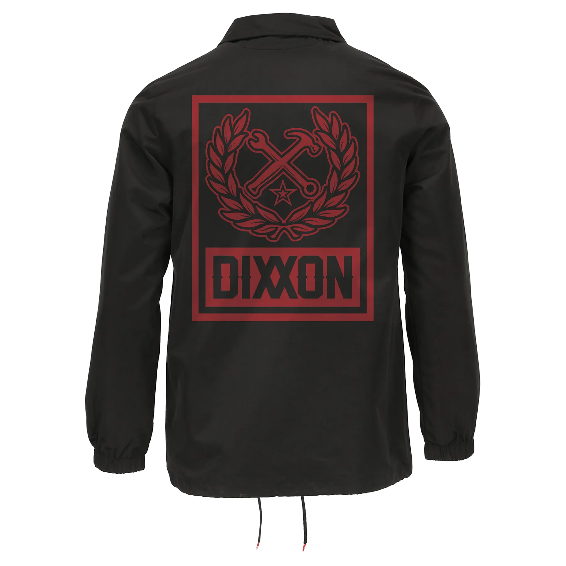 Red Box Crest Coaches Jacket - Black