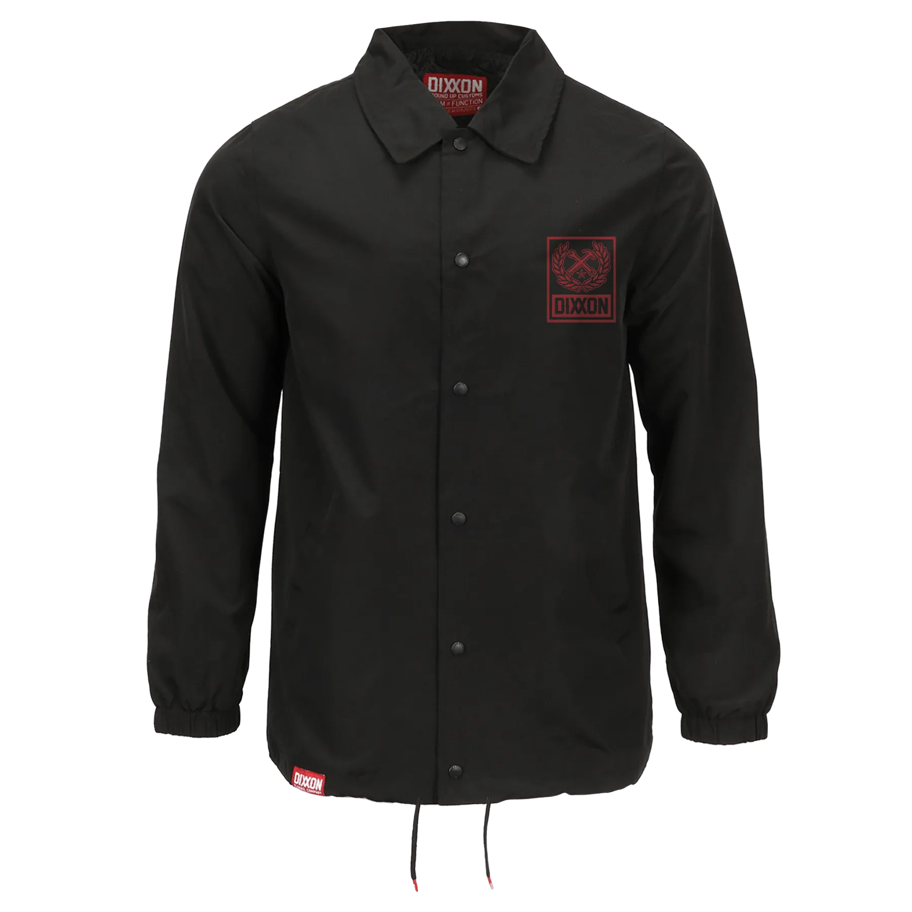 Red Box Crest Coaches Jacket - Black