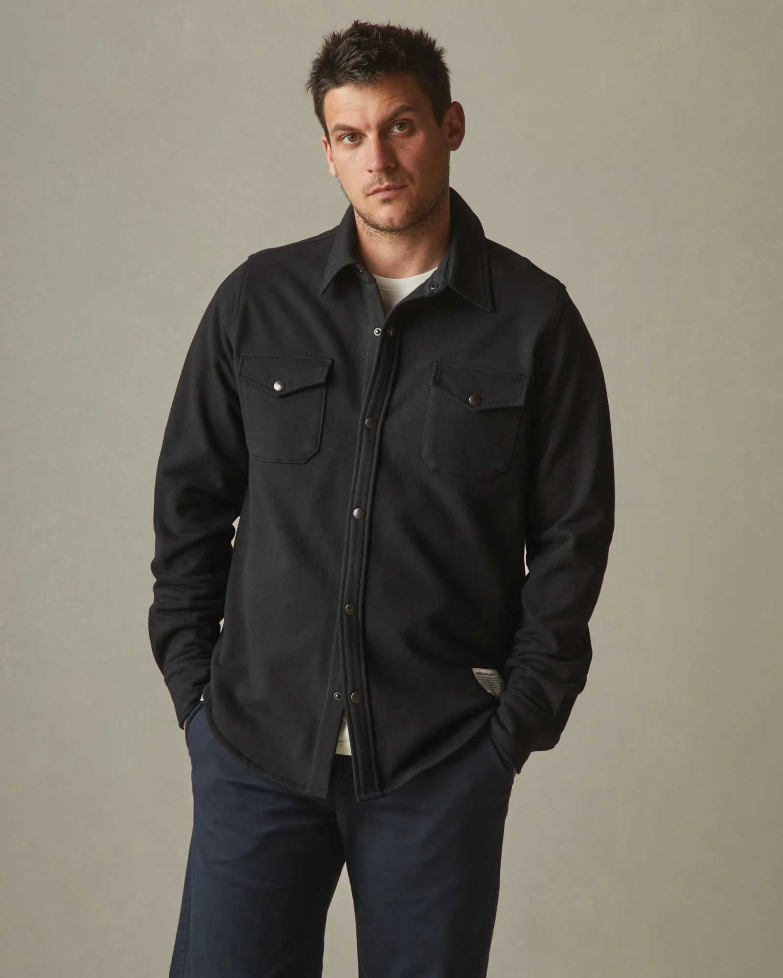 Redwood Fleece Overshirt - Black