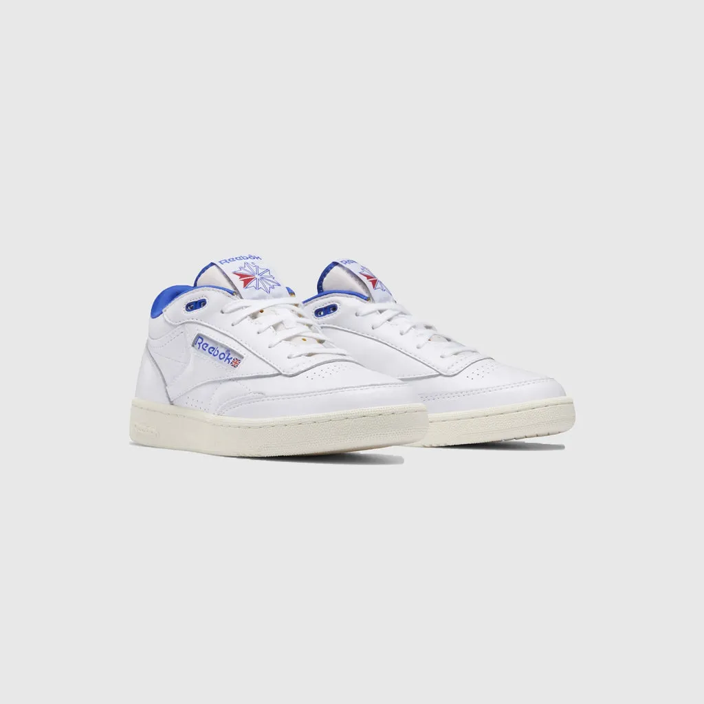 Reebok Club C Mid II Vintage - Cloud White / Bright Cobalt / Classic White