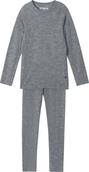 Reima Kids' Thermal Set Kinsei Melange Grey | Buy Reima Kids' Thermal Set Kinsei Melange Grey here | Outnorth