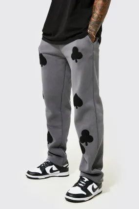 Relaxed Fit Joggers With Applique Badges