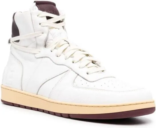 RHUDE panelled high-top sneakers White