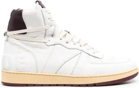 RHUDE panelled high-top sneakers White