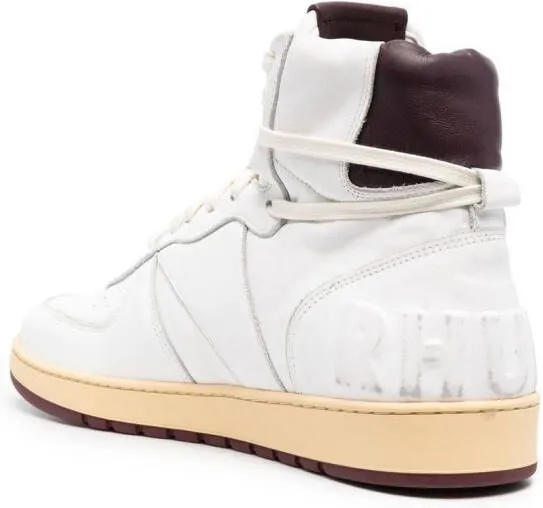 RHUDE panelled high-top sneakers White