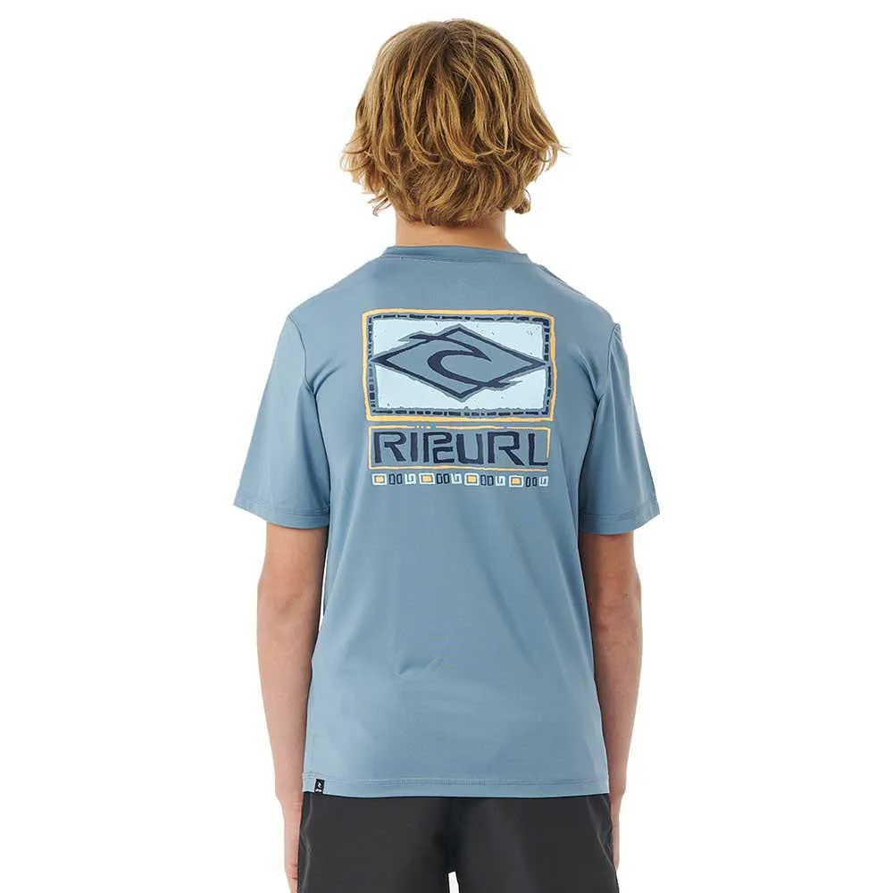 Rip Curl Boys Tube Heads Short Sleeve Rash Vest