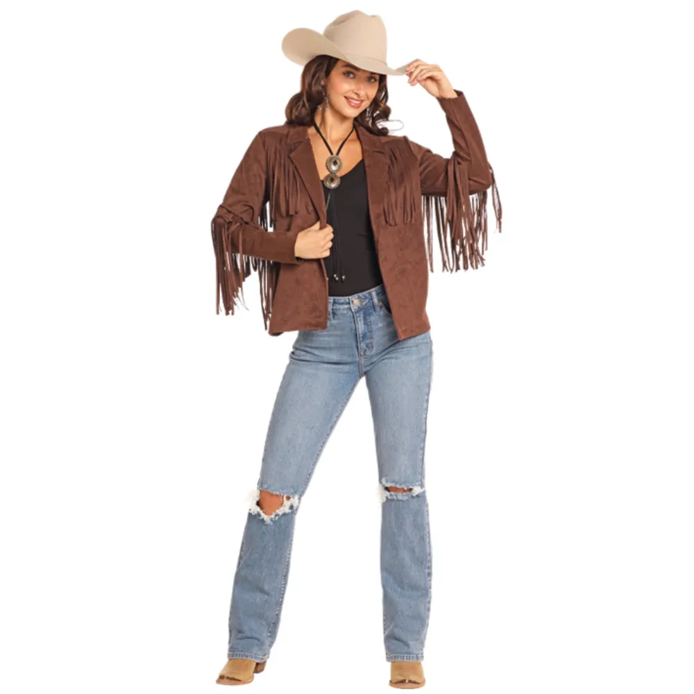 Rock & Roll Womens Brown Fringe Jacket | Beautiful | Buy Now