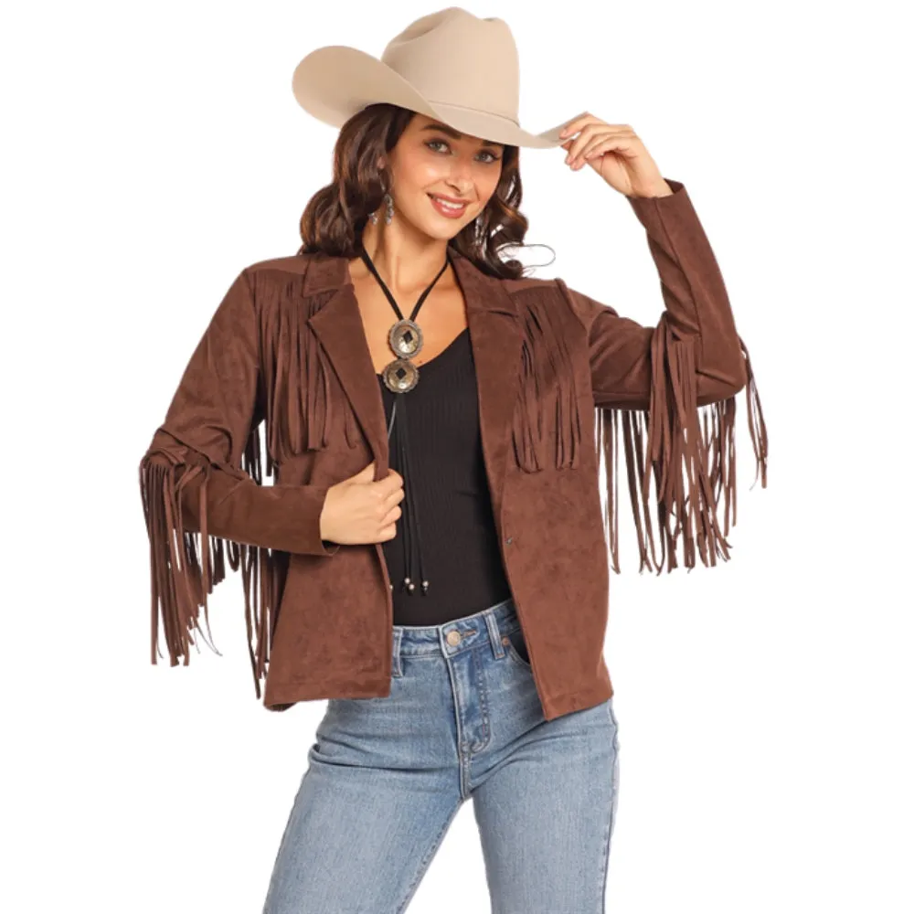 Rock & Roll Womens Brown Fringe Jacket | Beautiful | Buy Now