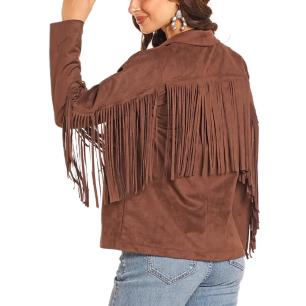 Rock & Roll Womens Brown Fringe Jacket | Beautiful | Buy Now