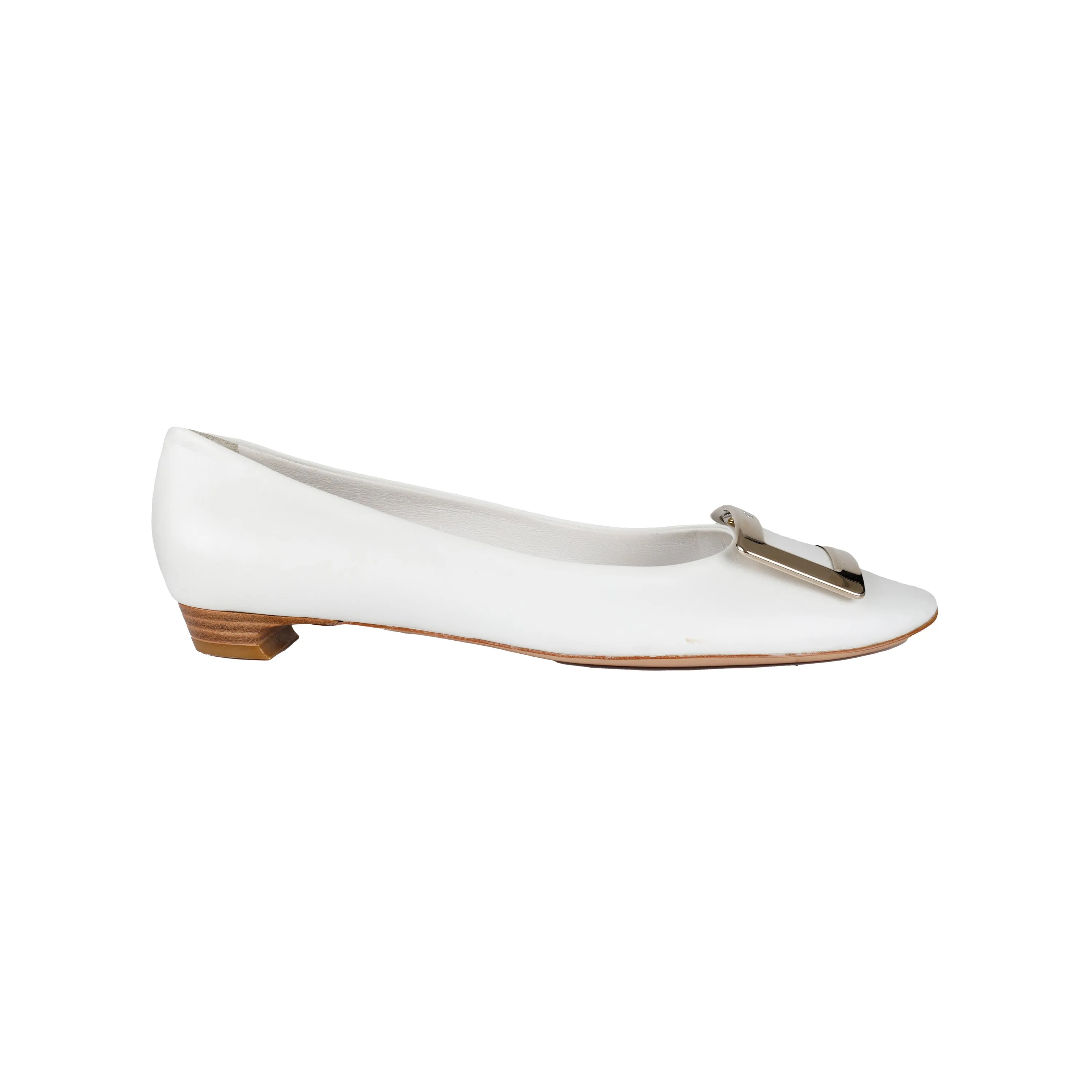 Roger Vivier Trompette Metal Buckle Flats - '20s