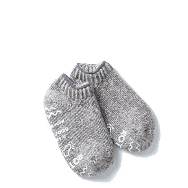 Rototo Pile Sock Slipper Gray / Ivory