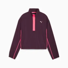 RUN For Her Woven Women's Half-Zip | Midnight Plum-Sunset Glow | PUMA Shop All Puma | PUMA 