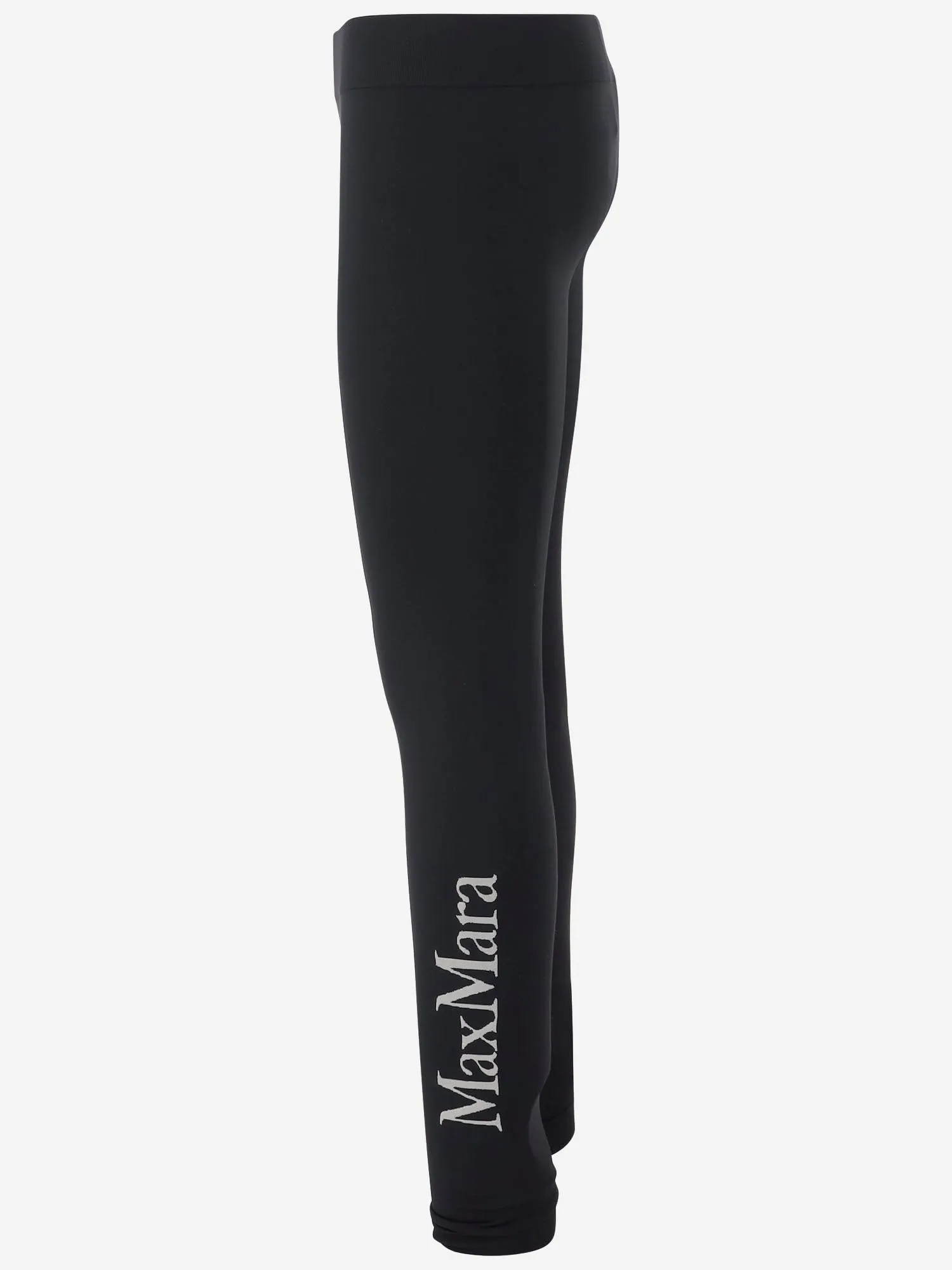 S Max Mara Stretch Technical Fabric Leggings With Logo