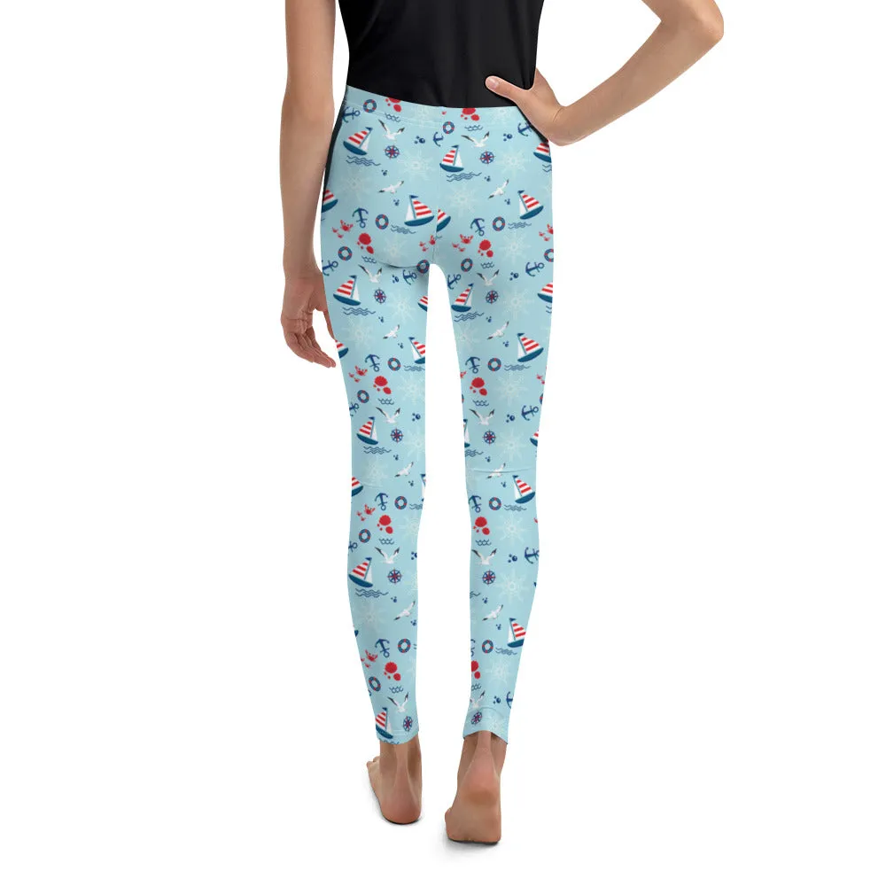 Sailing Boats Youth Leggings