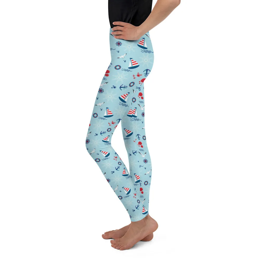 Sailing Boats Youth Leggings