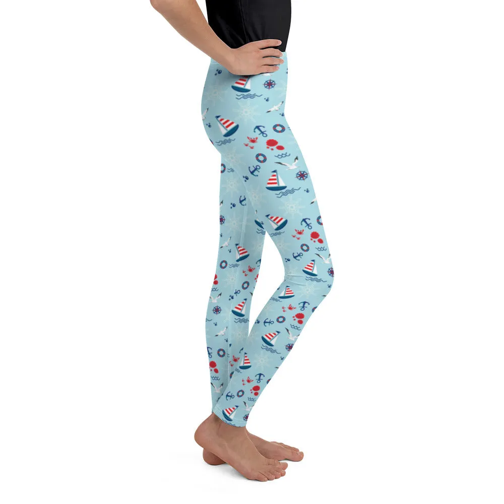 Sailing Boats Youth Leggings