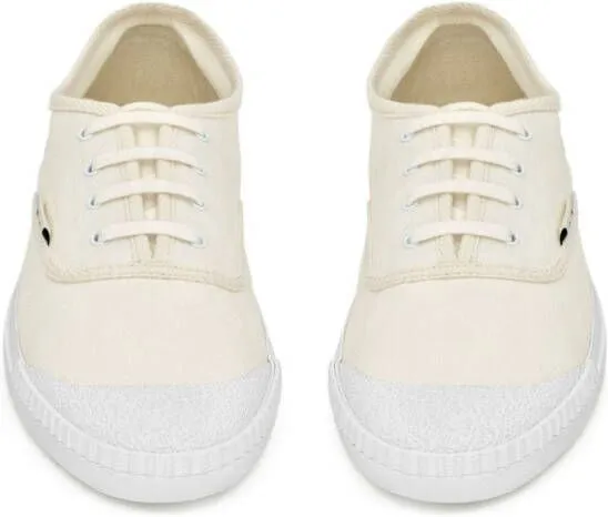 Saint Laurent lace-up canvas sneakers White