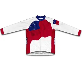 Samoa Flag Winter Thermal Cycling Jersey