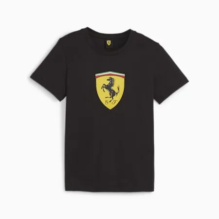 Scuderia Ferrari Race Tee - Youth 8-16 years | PUMA Black | PUMA Scuderia Ferrari | PUMA 